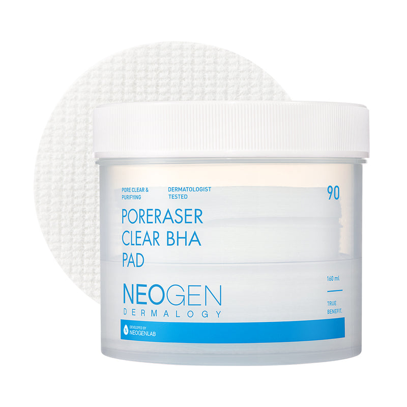Poreraser Clear BHA Pad (90 Pads) — official product photograph; package size unconfirmed