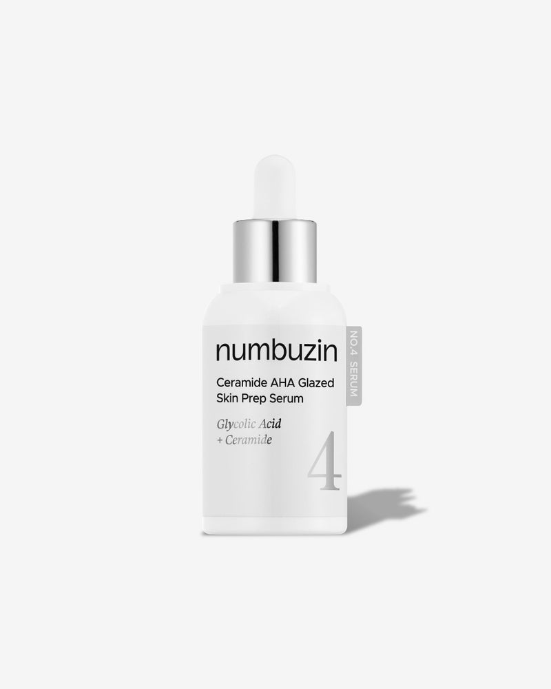 No.4 Ceramide AHA Glazed Skin Prep Serum — official product photograph; package size unconfirmed