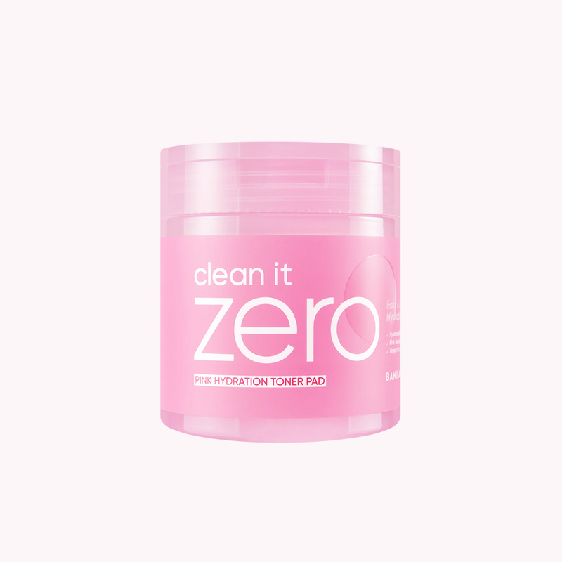 Clean it Zero Pink Hydration Toner Pads — official product photograph; package size unconfirmed