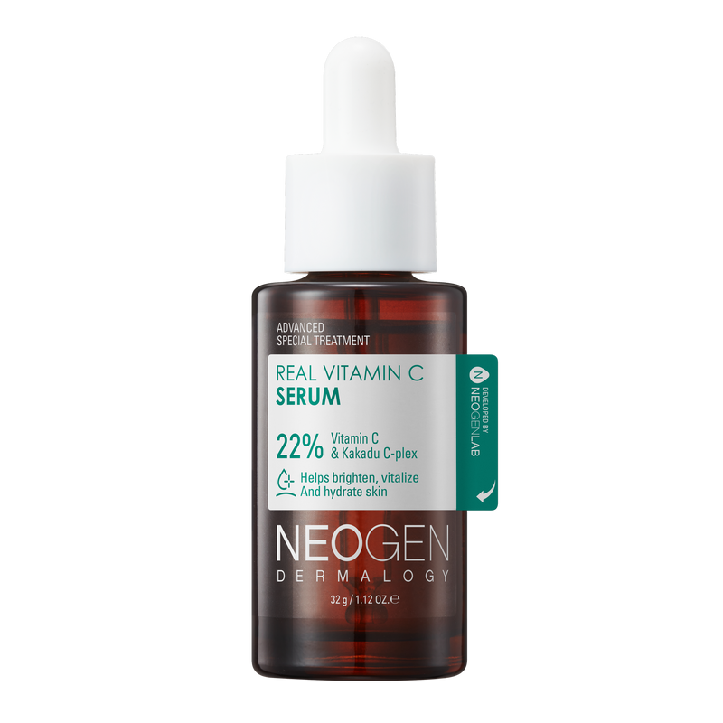 [1BOX / 50EA] NEOGEN DERMALOGY REAL VITAMIN C SERUM 1.12 OZ / 32G — official product photograph; package size unconfirmed