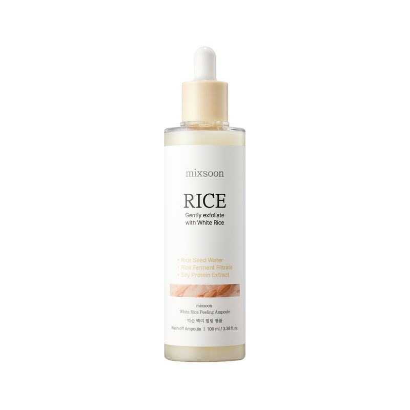 mixsoon White Rice Peeling Ampoule 100ml — official product photograph; package size unconfirmed