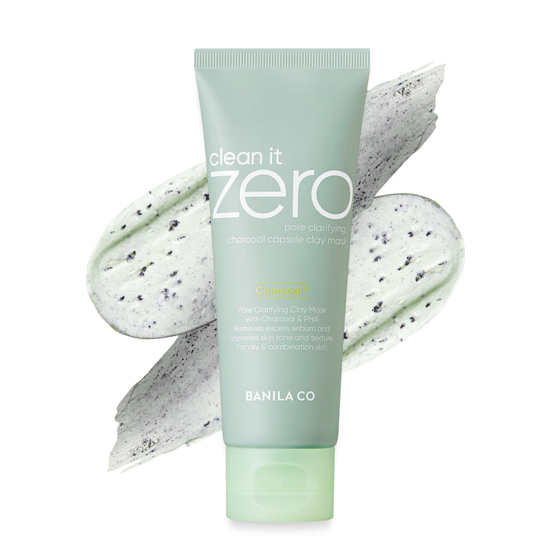 Clean it Zero Pore Clarifying Charcoal Capsule Clay Mask — official product photograph; package size unconfirmed