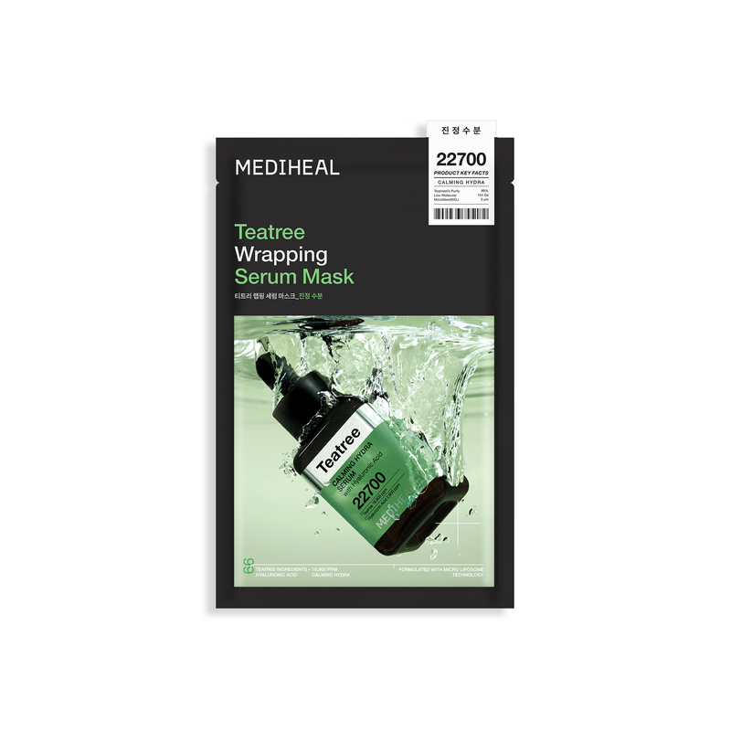 Teatree Wrapping Serum Mask — official product photograph; package size unconfirmed
