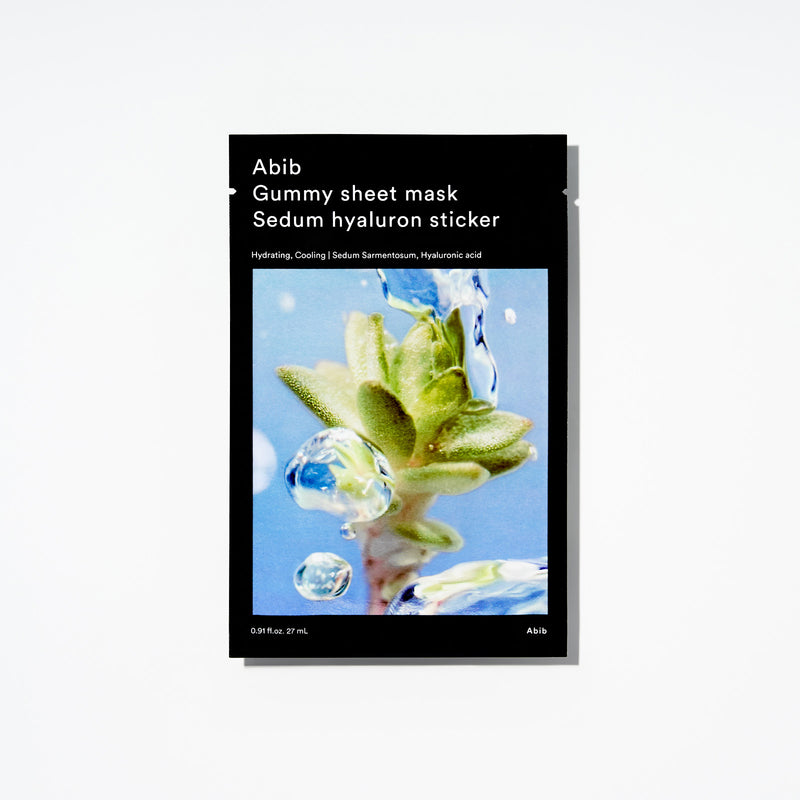 Gummy sheet mask Sedum hyaluron sticker(10 sheets) — official product photograph; package size unconfirmed