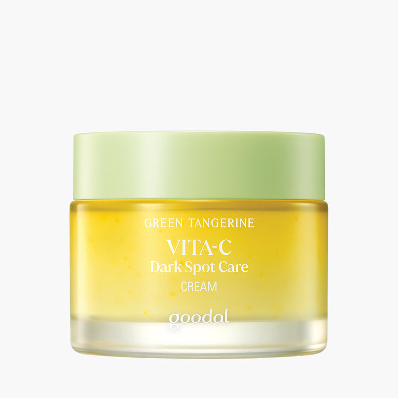 [GOODAL] Green Tangerine Vita C Dark Spot Care Cream — official product photograph; package size unconfirmed