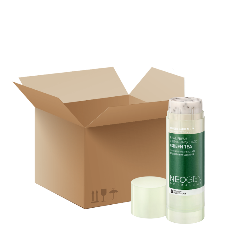 [1BOX / 63ea]  NEOGEN DERMALOGY Real Fresh Cleansing Stick Green Tea 2.82 oz / 80g — official product photograph; package size unconfirmed