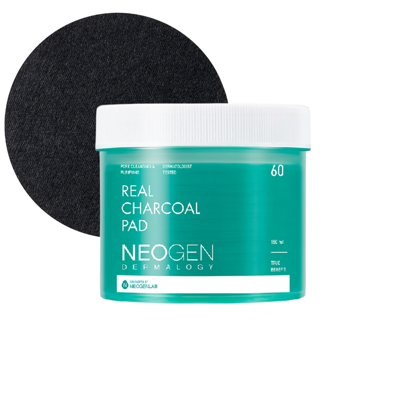 REAL CHARCOAL PAD (60 PADS) - VEGAN — official product photograph; package size unconfirmed