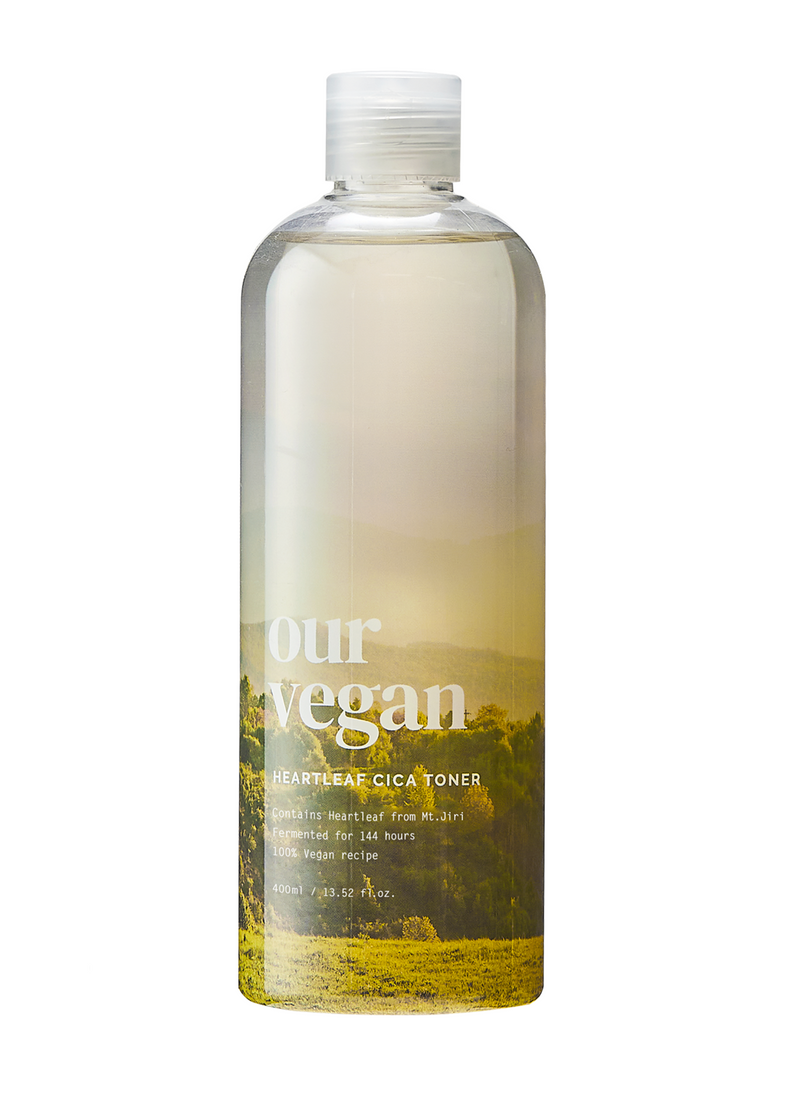 Our Vegan Heartleaf Cica Toner — official product photograph; package size unconfirmed