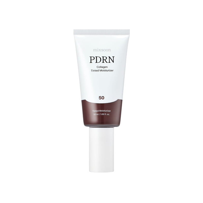 mixsoon PDRN Collagen Tinted Moisturizer No. 50 Haze 50ml — official product photograph; package size unconfirmed