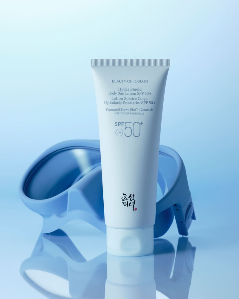 Hydra Shield Body Sun Lotion SPF 50+ — official product photograph; package size unconfirmed