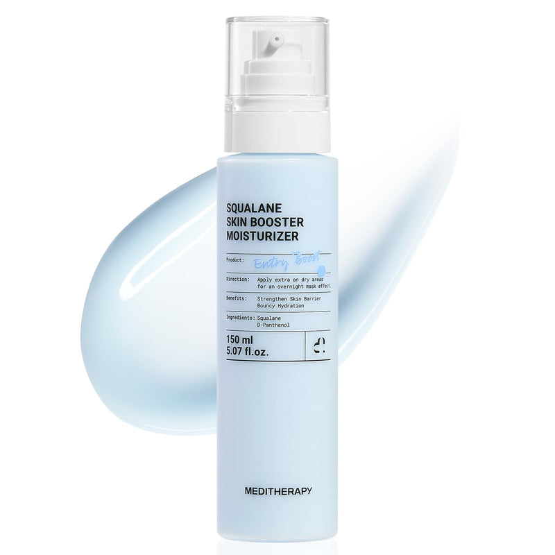 Squalane Skin Booster Moisturizer 150ml – 8% Squalane + Panthenol + Hyaluronic Acid — official product photograph; package size unconfirmed