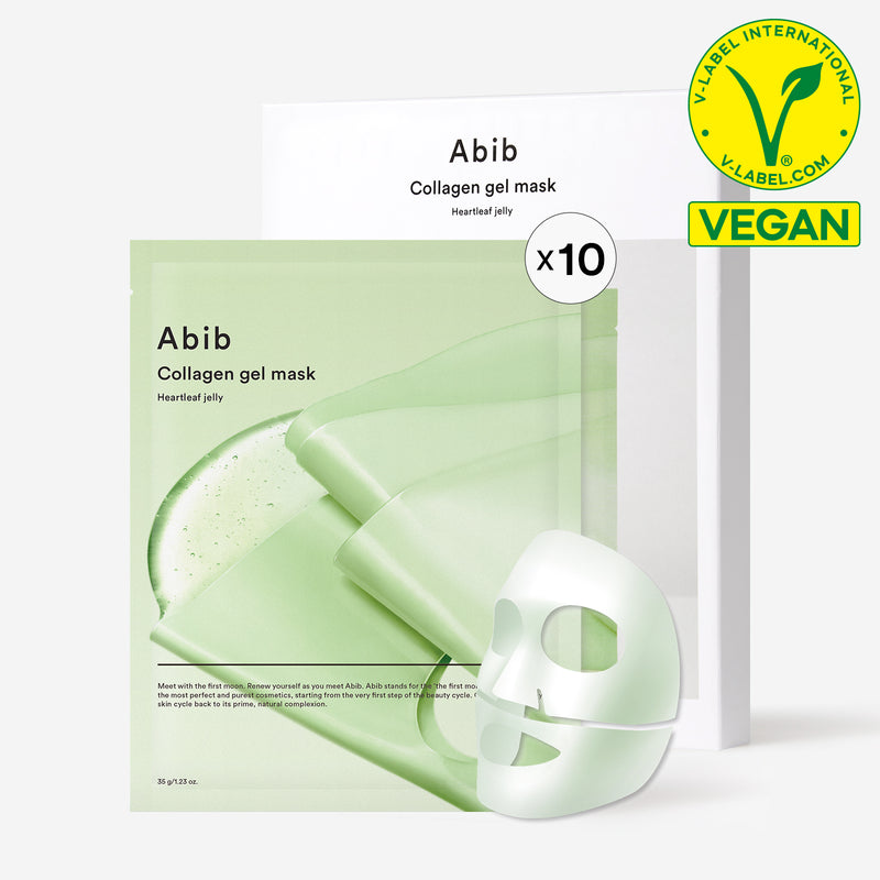 Vegan Collagen gel mask Heartleaf jelly — official product photograph; package size unconfirmed