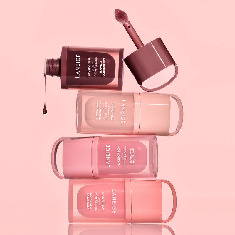 JuicePop Box Lip Tint Vault — official product photograph; package size unconfirmed