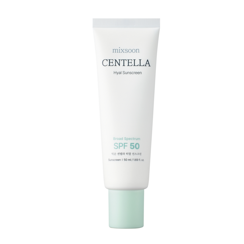 mixsoon Centella Hyal Sunscreen 50ml — official product photograph; package size unconfirmed