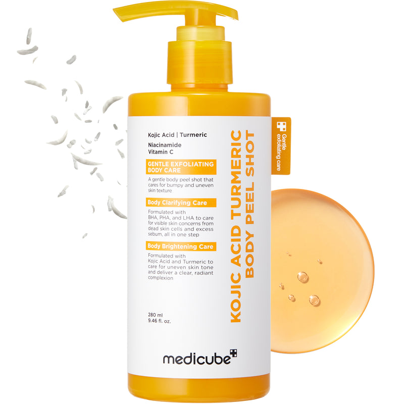 Kojic Acid Turmeric Body Peel Shot — official product photograph; package size unconfirmed