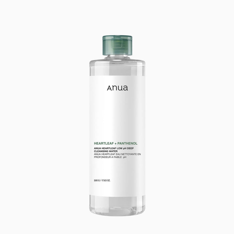 Heartleaf Low pH Deep Cleansing Water — official product photograph; package size unconfirmed