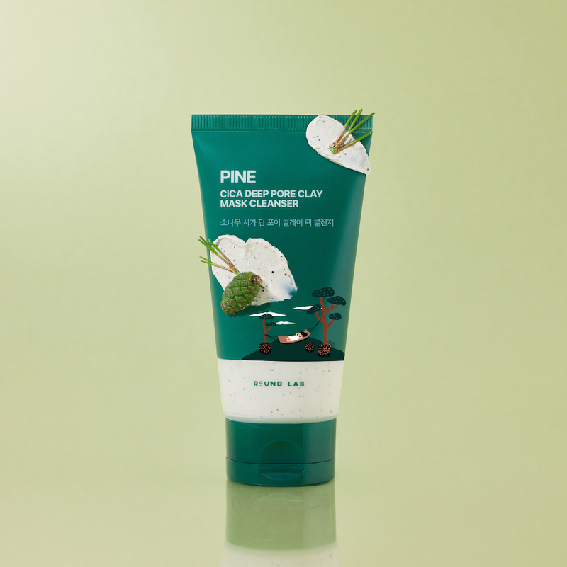 Pine Cica Deep Pore Clay Mask Cleanser — official product photograph; package size unconfirmed
