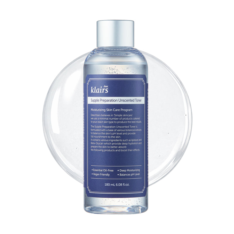 Supple Preparation Unscented Toner — official product photograph; package size unconfirmed