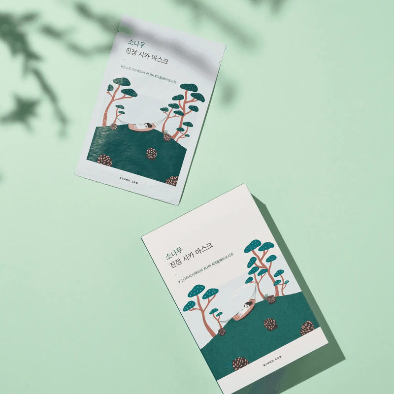Pine Calming Cica Sheet Mask — official product photograph; package size unconfirmed