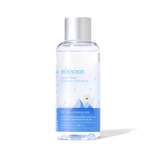 mixsoon Glacier Water Hyaluronic Acid Serum 100ml — official product photograph; package size unconfirmed