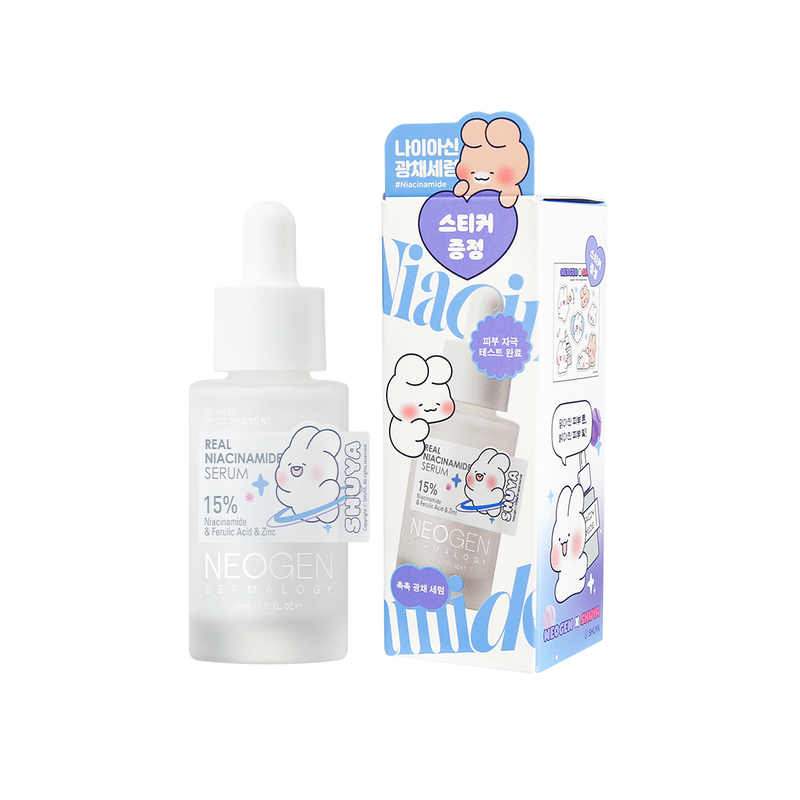[SHUYA X NEOGEN] Real Niacinamide 15% Serum — official product photograph; package size unconfirmed