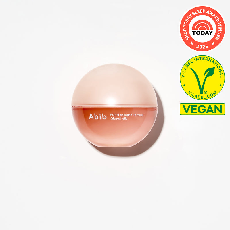 Abib PDRN Vegan Collagen lip mask Glazed jelly — official product photograph; package and badge claims unconfirmed