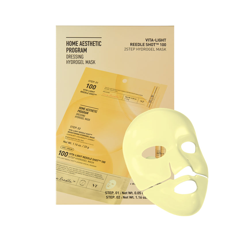 Vita-Light Reedle Shot 100 2 Step Hydrogel Mask 4ea — official product photograph; package size unconfirmed