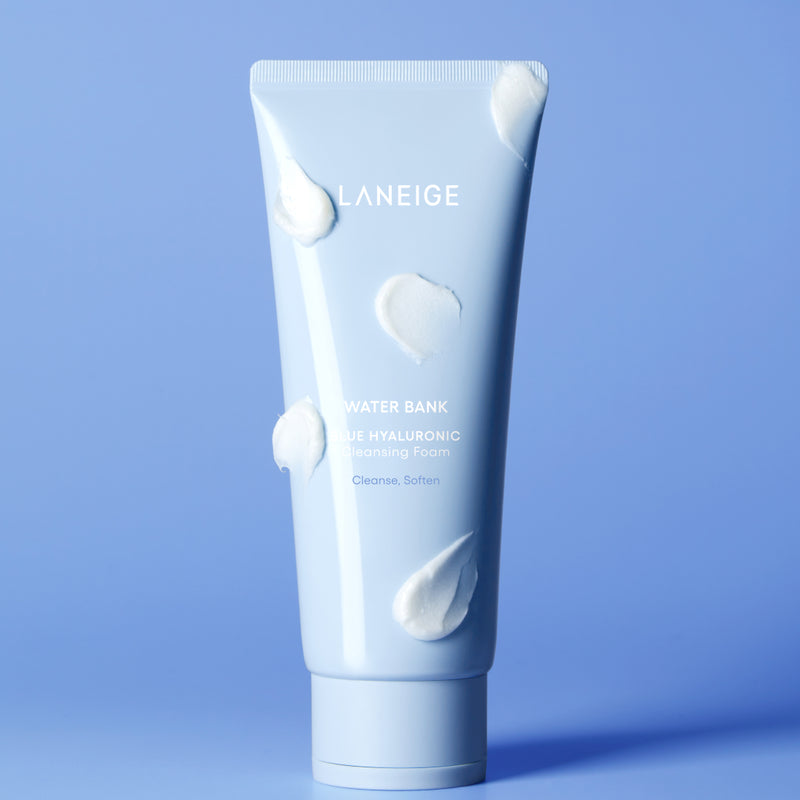 Water Bank Blue Hyaluronic Cleansing Foam — official product photograph; package size unconfirmed