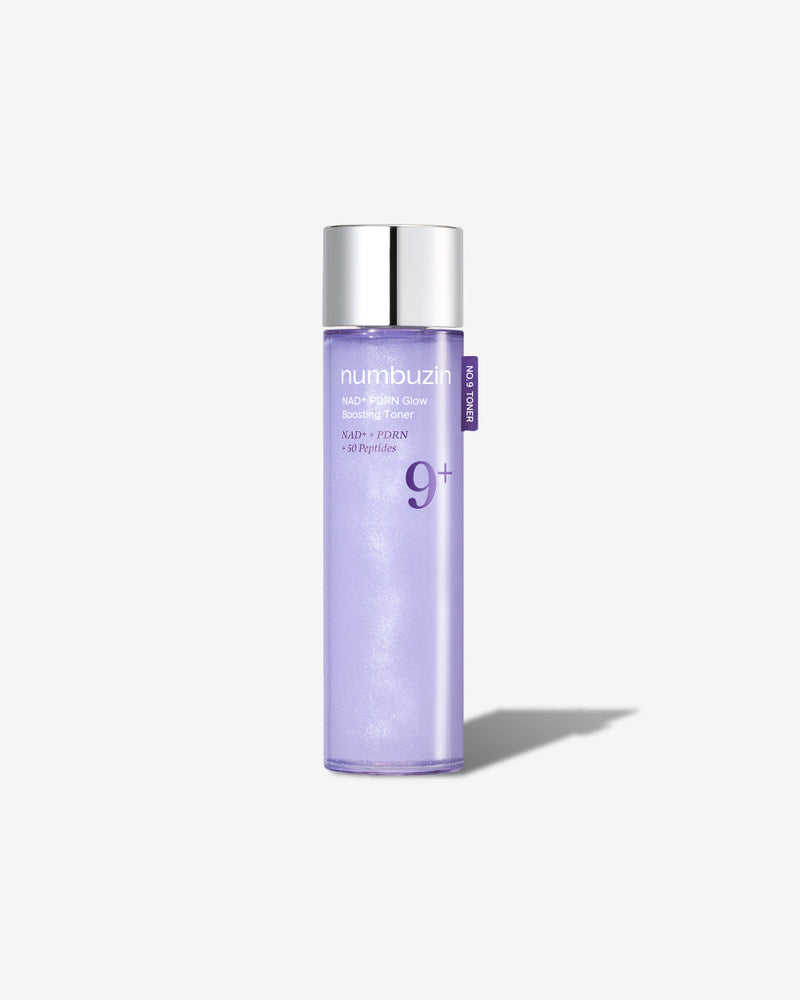No.9 NAD+ PDRN Glow Boosting Toner — official product photograph; package size unconfirmed