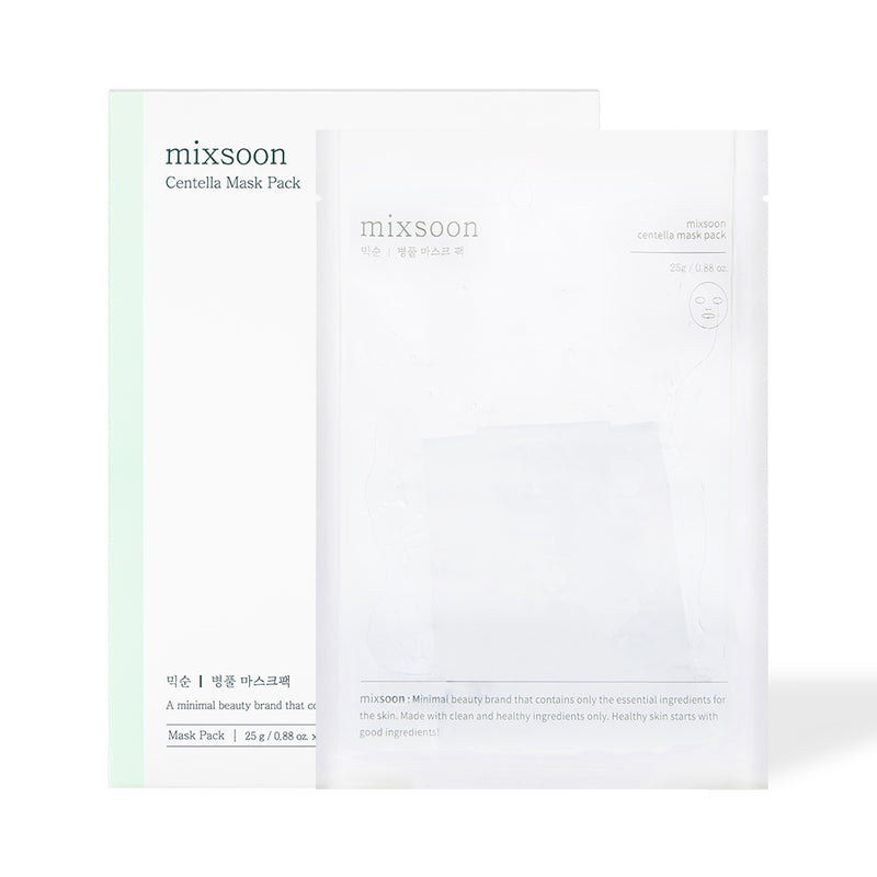 mixsoon Centella Face Mask 1PACK (5ea) — official product photograph; package size unconfirmed