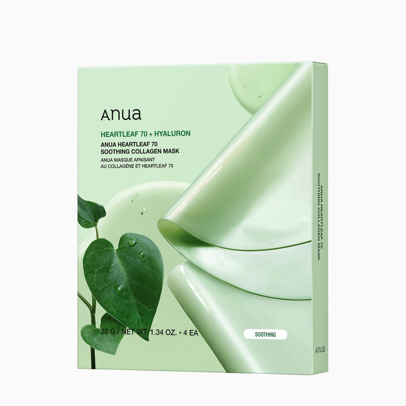 Heartleaf 70 Soothing Collagen Mask — official product photograph; package size unconfirmed