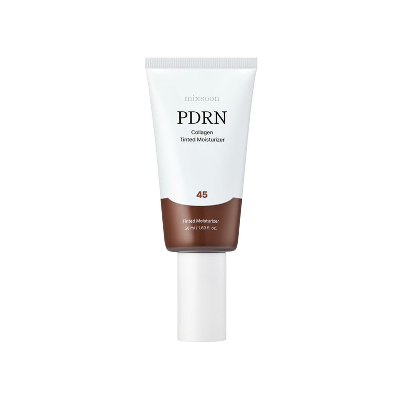 mixsoon PDRN Collagen Tinted Moisturizer No. 45 Calm 50ml — official product photograph; package size unconfirmed