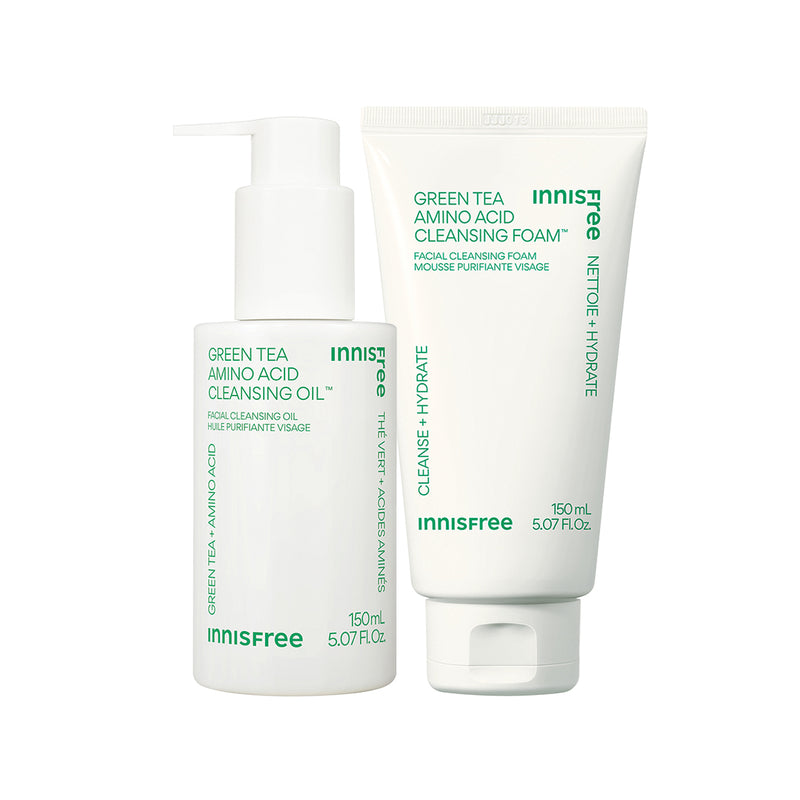 The Green Tea Double Cleanse Essentials — official product photograph; package size unconfirmed