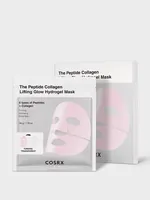 COSRX The Peptide Collagen Lifting Glow Hydrogel Mask — official product photograph; package size unconfirmed